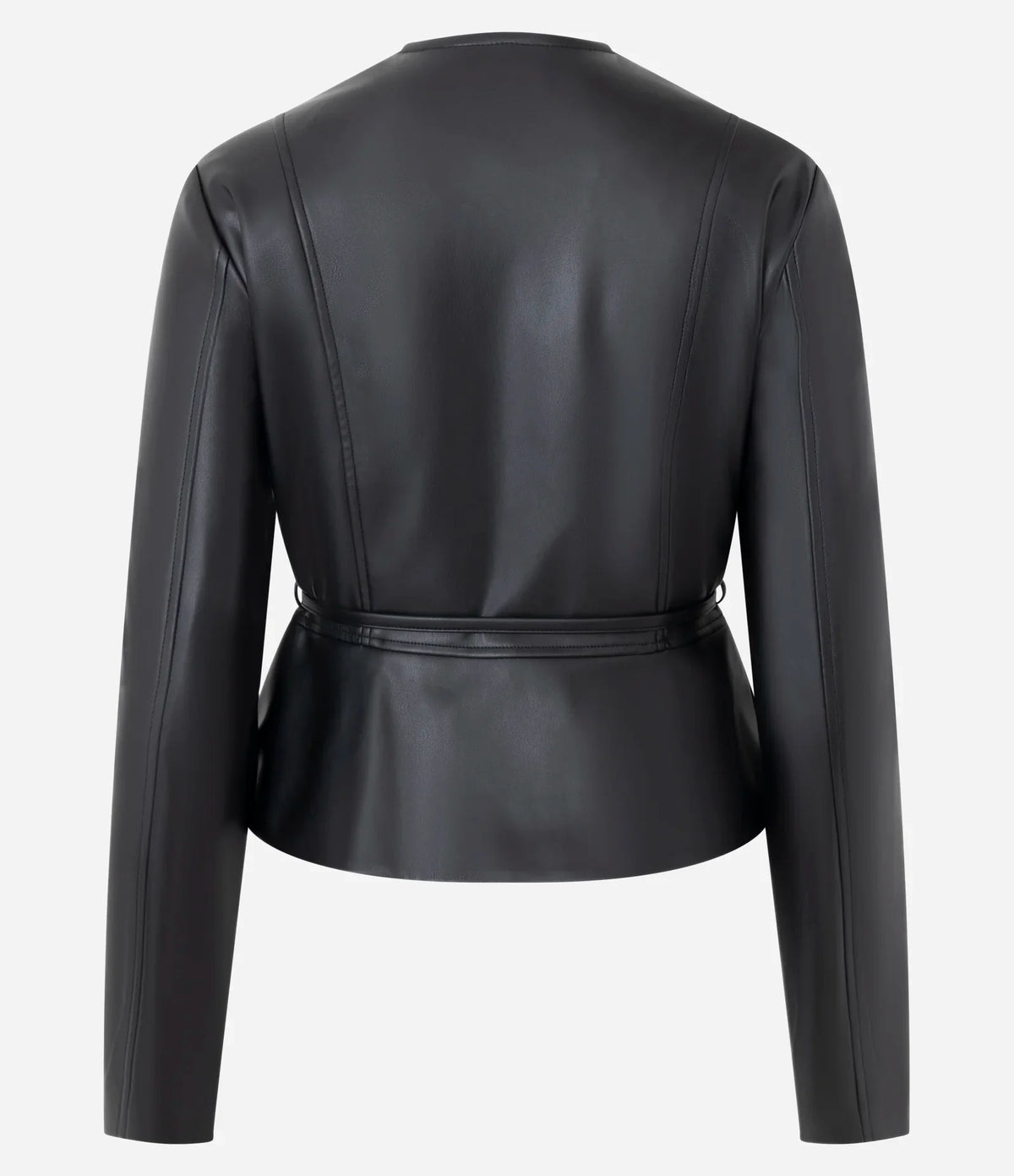 Women’s Black colarless zip Closure Jacket