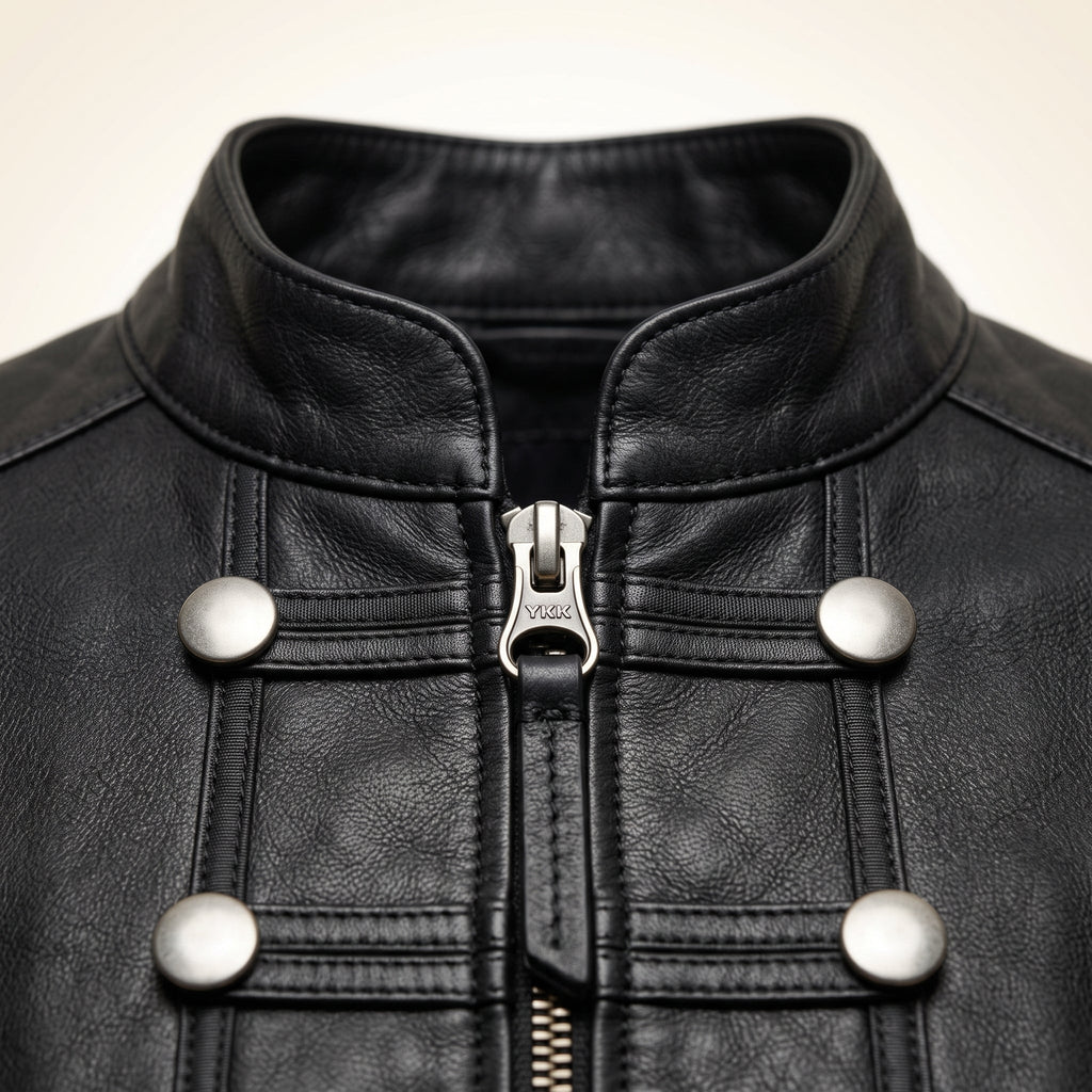 Women’s Black Genuine Cross Closure Jacket