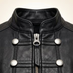 Women’s Black Genuine Cross Closure Jacket