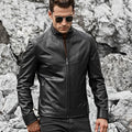 Classic Black Leather Biker Jacket